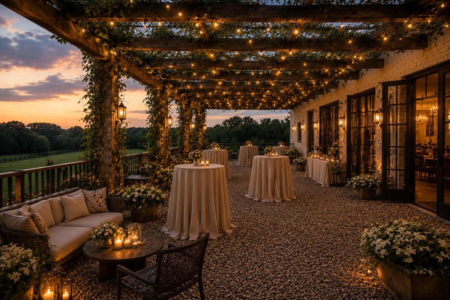 Cocktail hour at Cruwood Estate